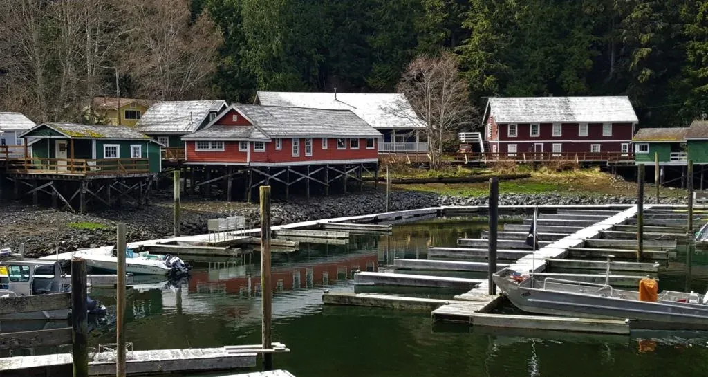 Telegraph Cove Resort waterfront location